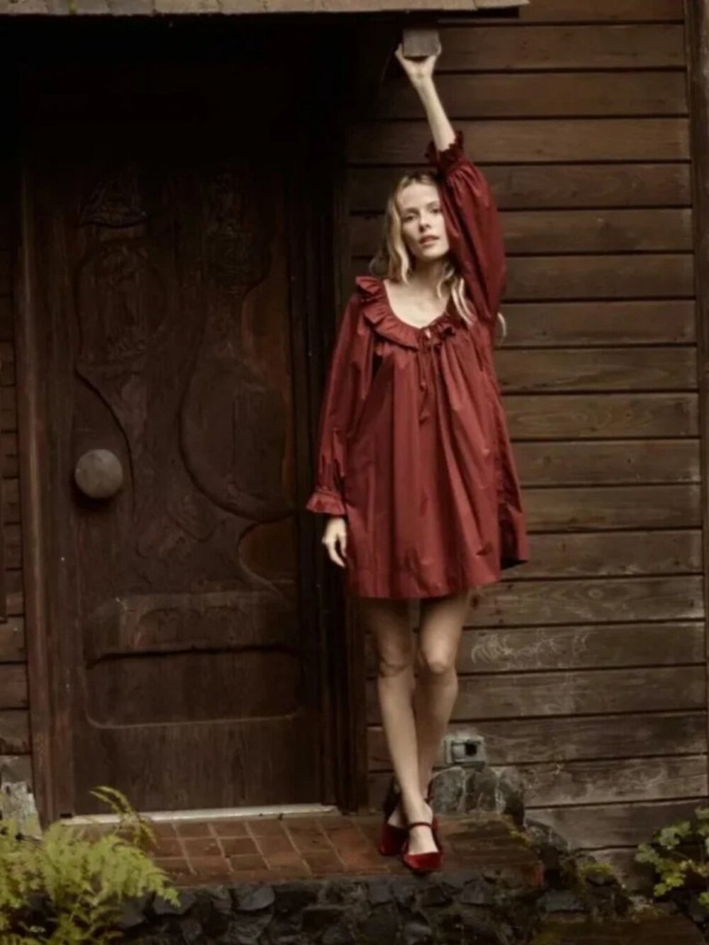 Doen Jillian Dress Mahogany